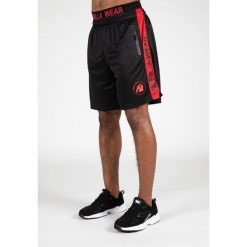 Atlanta Szorty - Czarny/Czerwony. Czarne szorty męskie GORILLA WEAR, xl, na fitness i siłownię. Za 183.00 zł.