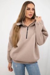 Bluza z kapturem ciemno beżowa. Brązowe bluzy z kapturem damskie KESI, l, z bawełny. Za 218.51 zł.