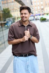 Beltimore męski skórzany pasek szeroki jeans czarny 524 : Kolory - czarny, Rozmiar pasków - r.95-110 cm. Czarne paski męskie bez wzorów, z jeansu. Za 54.99 zł.