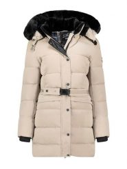 Canadian Peak Płaszcz pikowany "Bettineak" w kolorze beżowym rozmiar: XXL. Brązowe płaszcze damskie Canadian Peak, xxl, bez wzorów, z tkaniny. Za 323.50 zł.