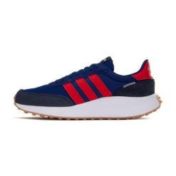 Buty adidas Run 70S M HP6118 niebieskie. Niebieskie buty sportowe na co dzień męskie z gumy, bez zapięcia. Za 425.67 zł.