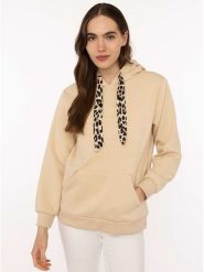 Zwillingsherz Bluza "Strong Soul" w kolorze beżowym rozmiar: S/M. Brązowe bluzy z kapturem damskie Zwillingsherz, m. Za 201.08 zł.