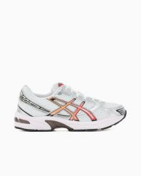 Uniseksowe buty sportowe ASICS GEL-1130 White / Red Snapper. Białe buty sportowe na co dzień męskie Asics, z gumy, bez zapięcia, trekkingowe. Za 450.00 zł.