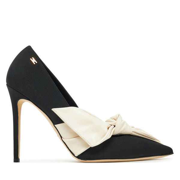 Szpilki Elisabetta Franchi. Czarne szpilki Elisabetta Franchi, bez wzorów, bez obcasa. Za 1,529.00 zł.