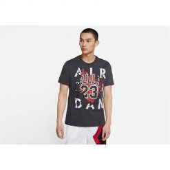 Koszulka sportowa męska Nike Air Jordan Aj5 85 Gfx. Czarne t-shirty sportowe męskie Nike, m, z bawełny, bez ramiączek. Za 273.00 zł.