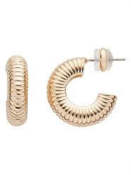 U.S. Polo Assn. Pozłacane kolczyki-kreole rozmiar: onesize. Żółte kolczyki damskie U.S. Polo Assn., metalowe. Za 69.99 zł.