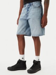 G-Star Raw Szorty jeansowe Dakota D24411-D788 Niebieski Regular Fit. Niebieskie szorty męskie G-Star Raw, z bawełny, bez kołnierzyka. Za 279.99 zł.