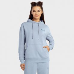 Bluza dresowa z kapturem Lifestyle damska SIROKO Splash-W. Niebieskie bluzy sportowe damskie SIROKO, xs, z bawełny. Za 190.00 zł.