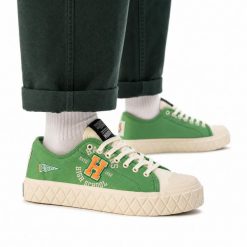 Buty męskie trampki sportowe Palladium PALLA ACE TIGERS. Zielone trampki i tenisówki męskie Palladium, bez wzorów, z jeansu, bez zapięcia. Za 279.00 zł.