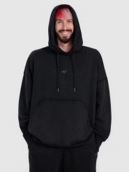 4F Bluza dresowa oversize nierozpinana z kapturem męska 4F x Tomasz Fornal - szara S. Szare bluzy sportowe męskie 4f, z aplikacjami, z dresówki, sportowe, bez kołnierzyka, bez ramiączek. Za 249.99 zł.