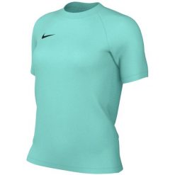 Koszulka damska Nike Dri-Fit Park VIII. Zielone bluzki damskie Nike, bez wzorów, z poliesteru, bez ramiączek. Za 66.99 zł.