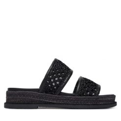 Espadryle DKNY. Czarne espadryle damskie DKNY, bez wzorów, bez obcasa. Za 579.99 zł.