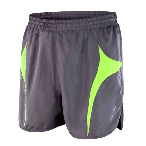 Spodenki Do Biegania Dla Dorosłych Unisex MicroLite. Szare szorty damskie SPIRO, bez wzorów, sportowe. Za 104.99 zł.