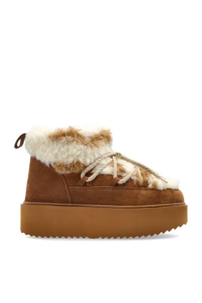 INUIKII TEDDY PLATFORM Śniegowce damskie. Brązowe śniegowce damskie Inuikii, z gumy. Za 959.99 zł.