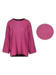 Sublevel Bluzka w kolorze różowym rozmiar: L/XL. Różowe bluzki damskie Sublevel, l, bez wzorów, prążkowane, z asymetrycznym kołnierzem, bez ramiączek. Za 61.46 zł.