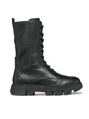 Geox Trapery D Vilde D26UAH 043KB C9997 Czarny. Czarne trapery damskie Geox, ze skóry, bez obcasa. Za 549.99 zł.