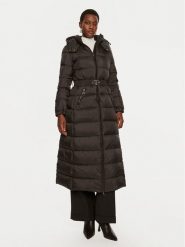 TWINSET Płaszcz zimowy 242TP2183 Czarny Regular Fit. Czarne płaszcze damskie Twinset, na zimę, bez wzorów, z syntetyku. Za 1,639.00 zł.