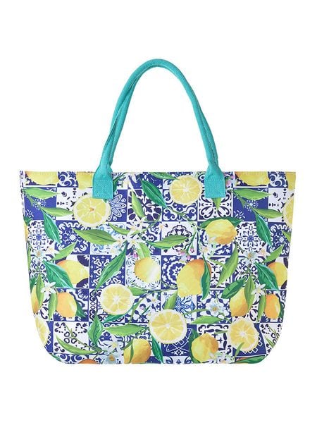 BLE Shopper bag ze wzorem - 50 x 38 x 17 cm rozmiar: onesize. Shopper bag damskie BLE, bez wzorów, z materiału, na ramię, bez dodatków. Za 53.79 zł.