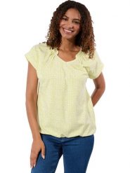 WITT WEIDEN Koszulka w kolorze żółto-białym rozmiar: 42. Żółte bluzki damskie WITT WEIDEN, bez wzorów, bez kołnierzyka, bez ramiączek. Za 56.99 zł.