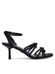 Buffalo Sandały Kaida Bow 1291676 Czarny. Czarne sandały damskie Buffalo, bez wzorów, ze skóry, bez obcasa, na szpilce. Za 349.99 zł.