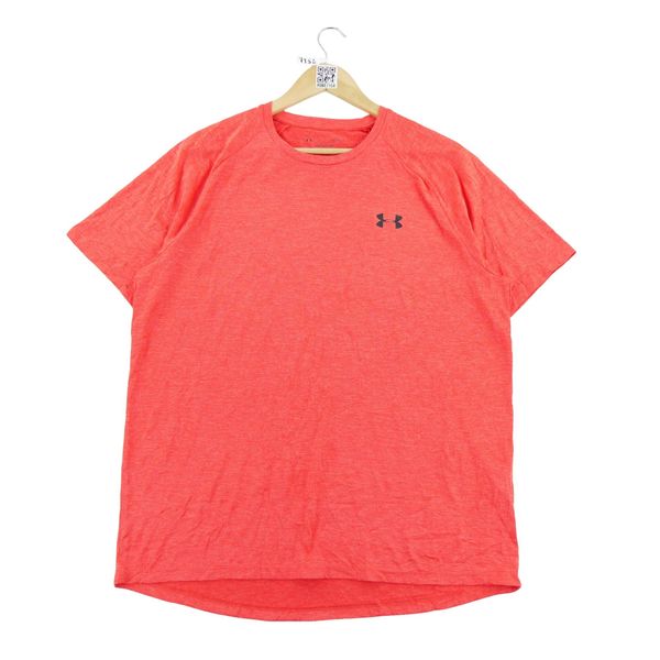 Second life - Under Armour T-shirt męski Tech krótkie rękawy - Jak nowy. Czerwone t-shirty męskie Under Armour, l, bez wzorów, bez kołnierzyka. Za 85.16 zł.