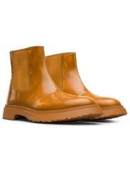 Camper Skórzane sztyblety w kolorze jasnobrązowym rozmiar: 45. Brązowe botki damskie Camper, sportowe, bez obcasa, bez zapięcia. Za 525.45 zł.