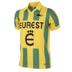Koszulka retro piłkarska dla dorosłych - FC Nantes 1994-95 - Zielony - Żółty. Zielone t-shirty sportowe męskie COPA FOOTBALL, bez ramiączek, do piłki nożnej. Za 336.72 zł.