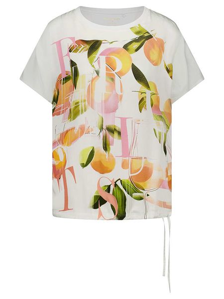 Gerry Weber Koszulka w kolorze kremowym rozmiar: 38. Brązowe bluzki damskie Gerry Weber, bez wzorów, bez kołnierzyka, bez ramiączek. Za 91.56 zł.