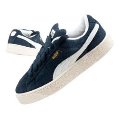 Buty Puma Suede Xl Hairy 397241 01 niebieskie. Niebieskie buty sportowe na co dzień męskie z materiału, bez zapięcia, Puma Suede. Za 414.66 zł.