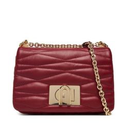 Torebka Furla. Czerwone torebki klasyczne damskie Furla, bez wzorów, wizytowe, bez kołnierzyka, bez ramiączek. Za 1,999.00 zł.