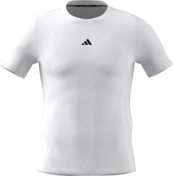 Koszulka kompresyjna adidas Techfit. Białe bielizna termoaktywna męska Adidas, l, z materiału, bez ramiączek, na fitness i siłownię, techfit (adidas). Za 155.75 zł.