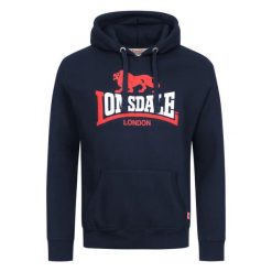 Bluza z kapturem Lonsdale Thurning. Czerwone bluzy z kapturem męskie Lonsdale, m, z bawełny. Za 263.00 zł.