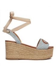 Liu Jo Espadryle Bali 02 SA6085 TX523 Niebieski. Niebieskie espadryle damskie Liu Jo, bez wzorów, z materiału, bez obcasa. Za 419.99 zł.
