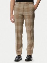 HUGO Spodnie garniturowe Hogan 263X 50569204 Beżowy Extra Slim Fit. Brązowe spodnie wizytowe męskie Hugo, z materiału. Za 749.99 zł.
