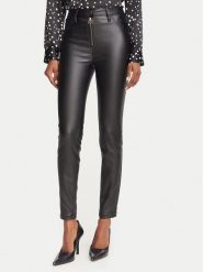 Rinascimento Spodnie z imitacji skóry CFC0130092003 Czarny Flare Fit. Czarne spodnie materiałowe damskie RINASCIMENTO, bez wzorów, ze skóry. Za 419.99 zł.