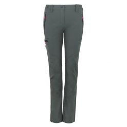 Spodnie damskie z trzema kieszeniami i podparciem na ręce Peak Mountain. Szare spodnie dresowe damskie Peak Mountain, na lato, bez wzorów. W wyprzedaży za 269.50 zł.