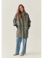 TATUUM Wełniany płaszcz w kolorze jasnoszarym rozmiar: 38. Szare płaszcze damskie Tatuum, bez wzorów, z wełny. Za 545.19 zł.