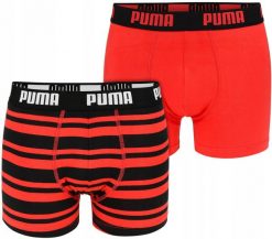 Bokserki majtki męskie bawełniane czerwone 2 pary PUMA. Czerwone bokserki męskie Puma, bez wzorów, z bawełny. Za 57.00 zł.