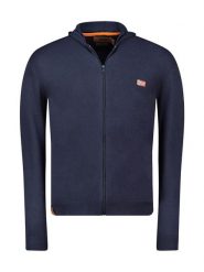 Geographical Norway Kardigan "Felinood" w kolorze granatowym rozmiar: XXL. Niebieskie kardigany męskie Geographical Norway, xxl, bez wzorów, bez kołnierzyka. Za 114.17 zł.