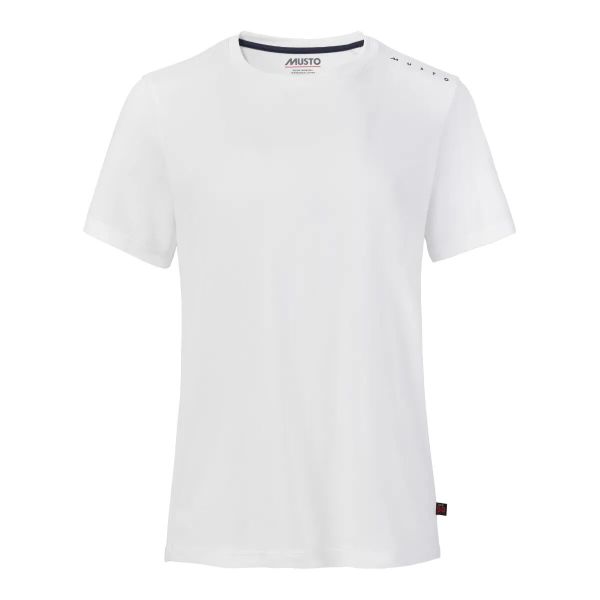 Koszulka damska Musto Evolution Sunblock. Białe bluzki sportowe damskie Musto, l, bez wzorów, bez ramiączek. Za 267.00 zł.