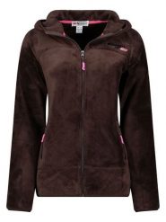 Geographical Norway Kurtka polarowa "Upalood" w kolorze brązowym rozmiar: XXL. Brązowe kurtki damskie Geographical Norway, xxl, bez wzorów, z polaru, bez kaptura. Za 105.14 zł.