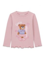 Guess Kids T-Shirt 183729 Kolorowy Classic Fit. Koszulki dziewczęce Guess Kids, z aplikacjami, bez ramiączek. Za 94.99 zł.