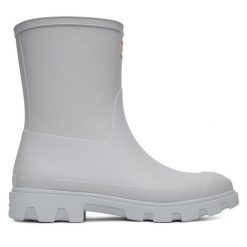 Kalosze Hunter. Szare kalosze damskie Hunter, bez wzorów. Za 299.99 zł.