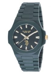 U.S. Polo Assn. Zegarek kwarcowy w kolorze ciemnozielonym rozmiar: onesize. Zielone, analogowe zegarki męskie U.S. Polo Assn., sztuczne. Za 173.99 zł.