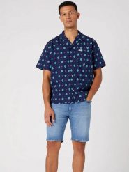 Wrangler Koszula - Regular fit - w kolorze granatowym rozmiar: XXL. Niebieskie koszule męskie Wrangler, xxl, bez wzorów, z bawełny, bez kołnierzyka, bez ramiączek. Za 100.99 zł.