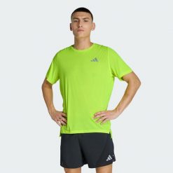 Koszulka adi365Breeze Running. Żółte t-shirty sportowe męskie Adidas, bez ramiączek, do biegania, climacool (adidas). Za 179.00 zł.