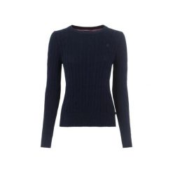Damski sweter z okrągłym dekoltem Cavallo Bobbi. Czarne swetry klasyczne damskie CAVALLO, prążkowane, bez kołnierzyka. Za 347.00 zł.