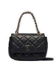 Guess Torebka Juliet Mini HWQG24 56740 Czarny. Czarne torebki klasyczne damskie Guess, z aplikacjami, ze skóry, bez dodatków. Za 494.99 zł.