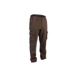 Spodnie myśliwskie 520. Brązowe spodnie materiałowe męskie SOLOGNAC, z bawełny. Za 129.99 zł.