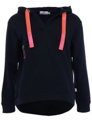 Zwillingsherz Bluza "Smile" w kolorze granatowym rozmiar: S/M. Niebieskie bluzy z kapturem damskie Zwillingsherz, m, z bawełny. Za 184.46 zł.